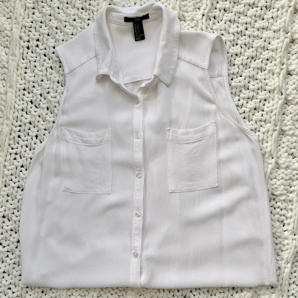 High Low Button Down w Back Cutout